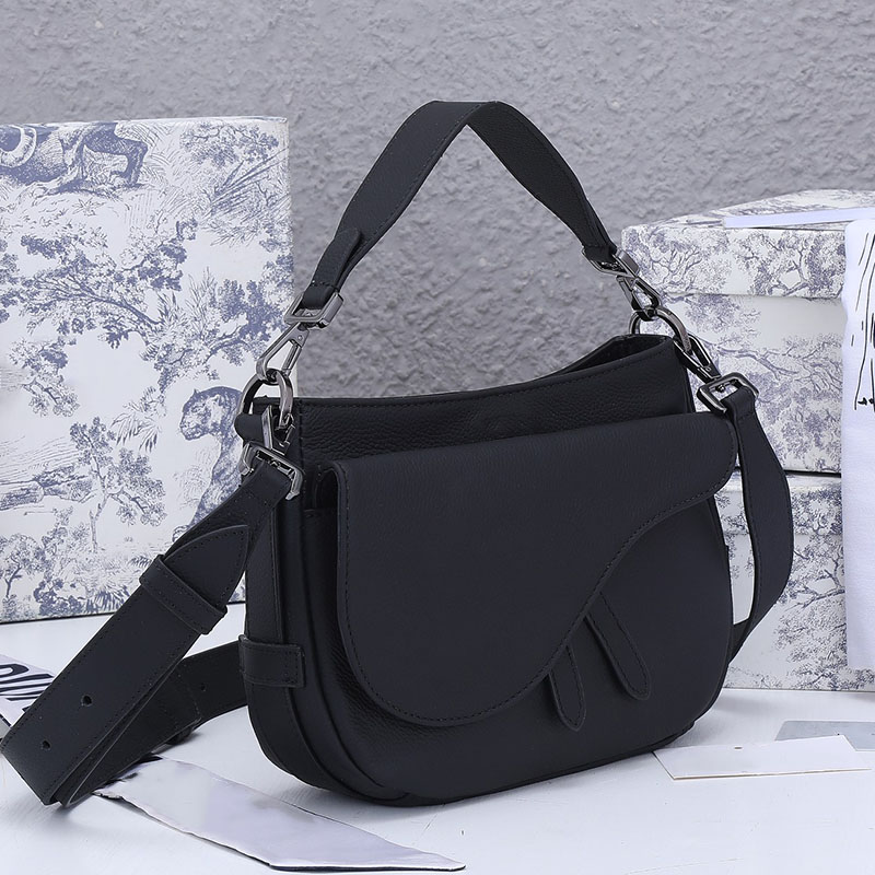

Casual tote bag messenger bags designer shoulder bag men and women jacquard top quality genuine leather handbag wallet with box, Size: 24cm