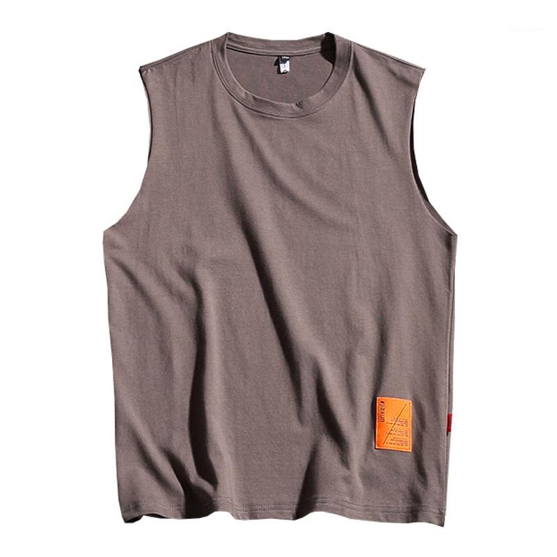 

Men's Tank Tops -5XL Plus Size Mens Top Summer High Quality Cotton Shirts Casual Fashion Bodybuilding Gym Clothing1, Beige