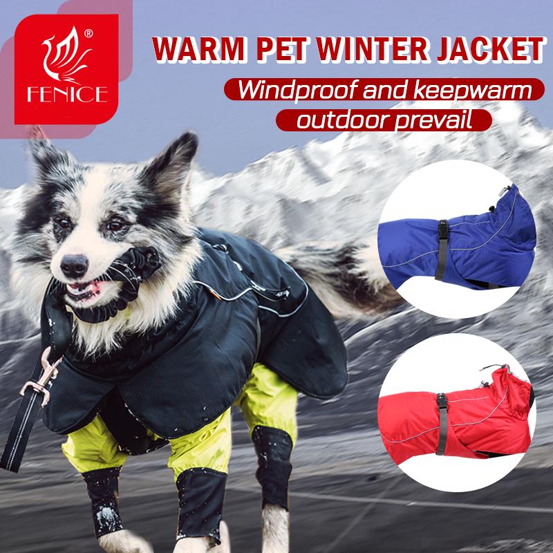 

Fenice Pet Dog Winter Jacket Windproof Waterproof Cloth Keep Warm Red/Blue/Black