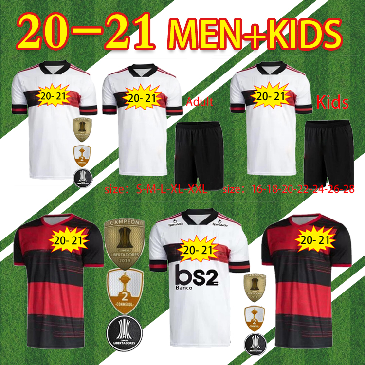 

top 2020 2021 Flamengo Quality Adult Kids Kit Socks Soccer jersey PATAMA GUERRERO JR GOLEIRO Flamenco 2020 2021 GABRIEL B. Football shirt, Away