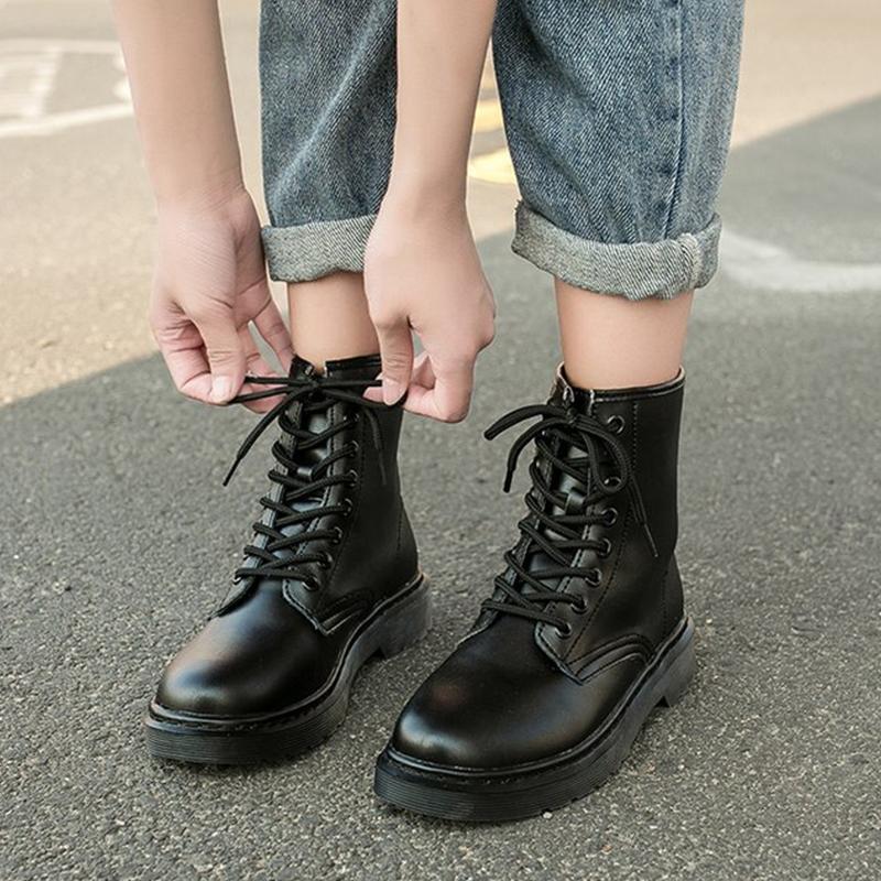 

YUXIANG Women Shoes for Boots Winter Fur Boots Female Platform Motorcycle Boats Low Heel Ankle Booties for Sports Casual, Black