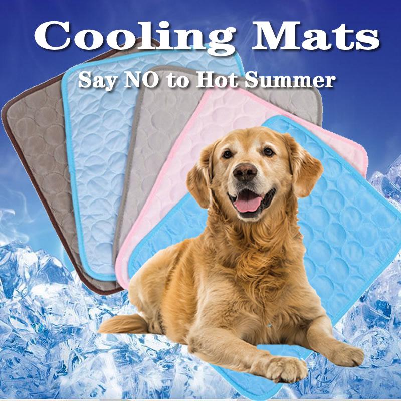 

Summer Pet Cooling Mats for Dogs Summer Dog Bed for Small/Medium/Large Dogs/Cats Pet Cool Sofa Cushion Mattress Cat S/M/L/XL, Cooling cloth pink
