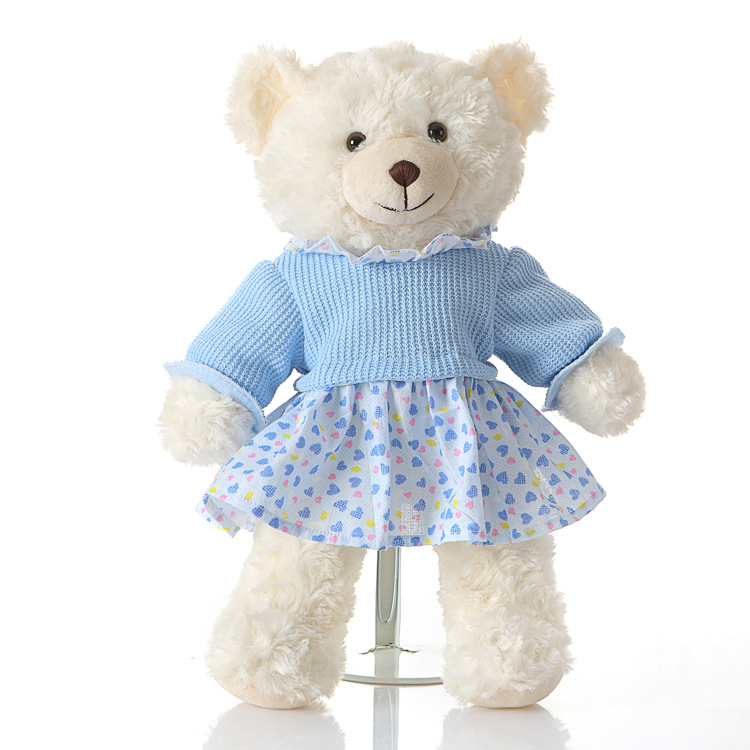 

Baby Stuffed Bear Toys Children Plush Bear Toy Boys Girls Dolls Wedding Decoration Toy XHX 001-1, Multicolor