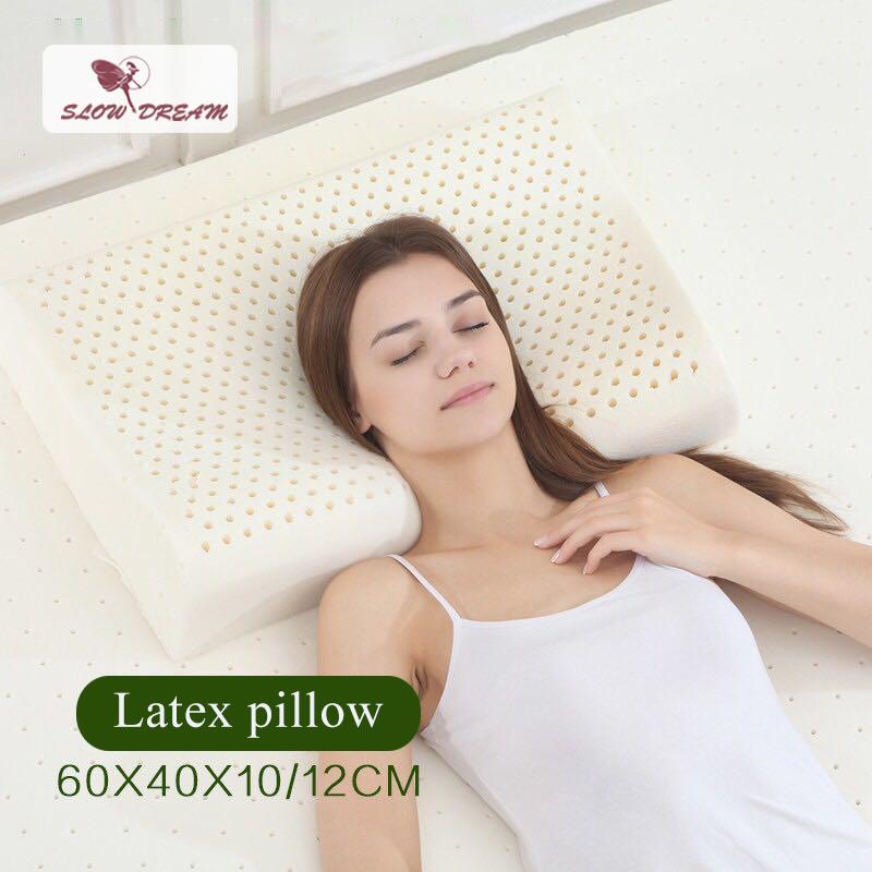 

Pillow Slowdream Adult Thailand Natural Latex Healthy Care Neck And Spine Protection Slow Rebound For Cervical Health