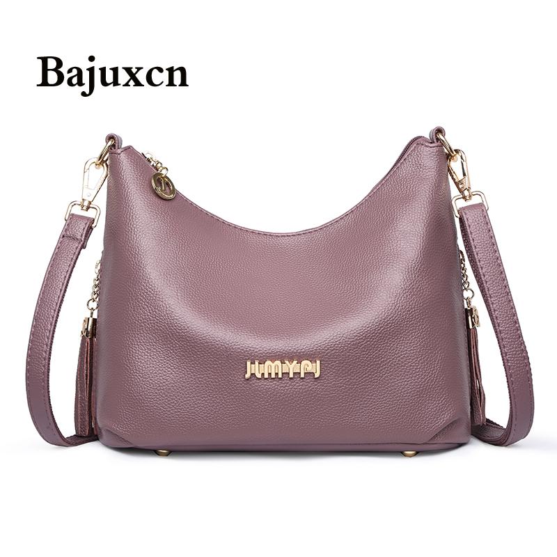 

High Quality Solid Color PU Leather Shoulder Crossbody Bags for Women 2020 New Luxury Handbags Women Bags Designer tassels Bag, Black