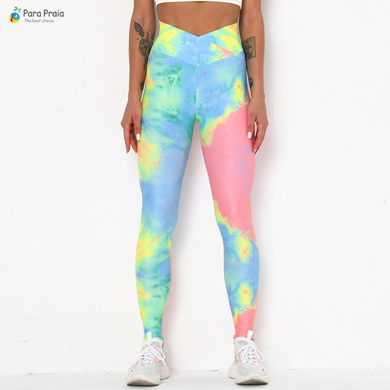 

Para Praia Elastic Slim Fitness Gym Workout Leggings BuLifter Wrinkle Leggings Yoga Pants Sportswear High Waist Running Pants1, Orange