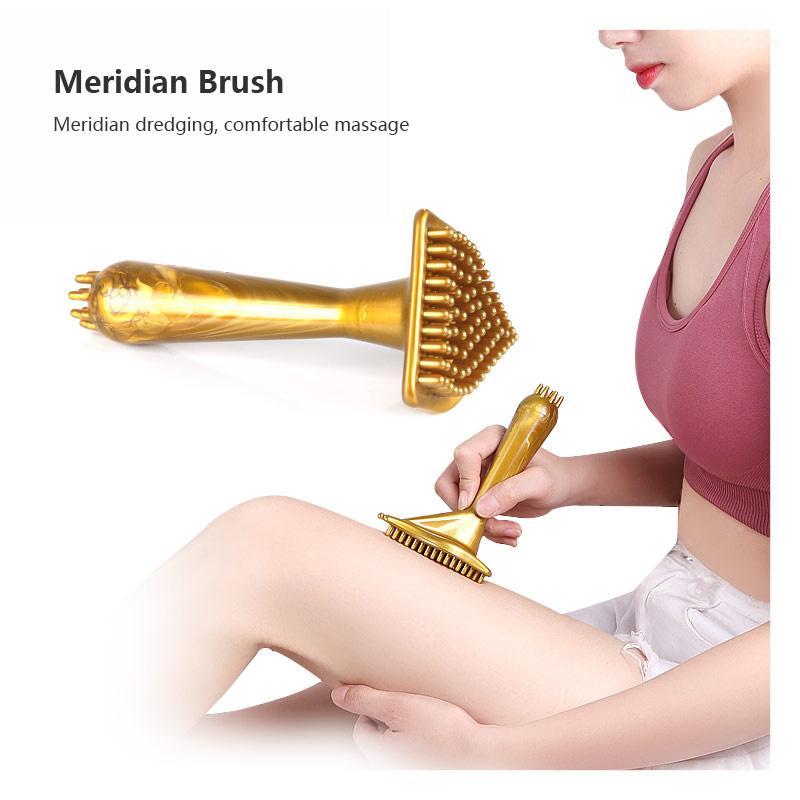 

1pc Multifunction Massage Brush Essential Oil Gua Sha Massager For Neck Back Legs Waist Triangular Meridian Massage Pain Relief1