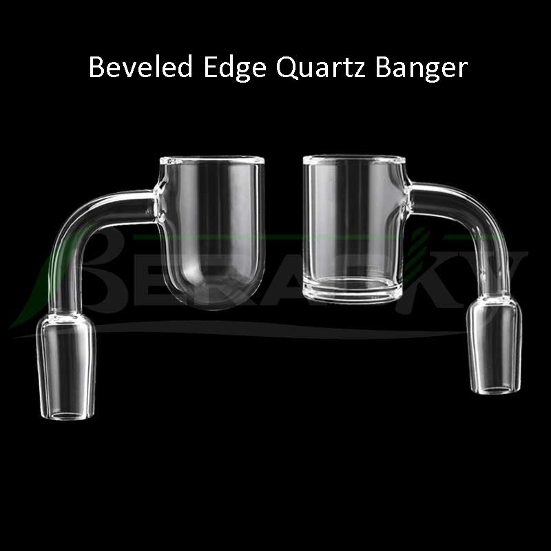 

Beracky 25mmOD Beveled Edge Quartz Banger Flat/Round Bottom 10mm 14mm 18mm Male Female 45&90 Quartz Bangers Nails For Glass Bongs Dab Rigs