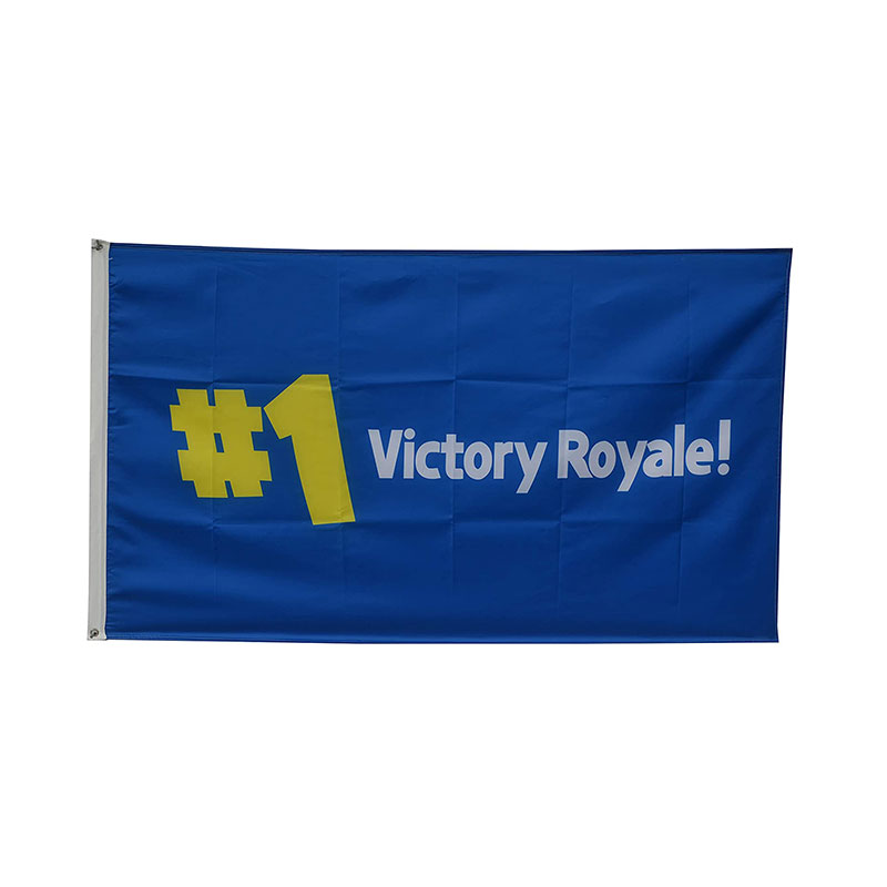 

#1 Victory Royale Video Game Flag 3x5ft Printing 100D Polyester Outdoor Hangjing Club Digital printing Banner and Flags Wholesale