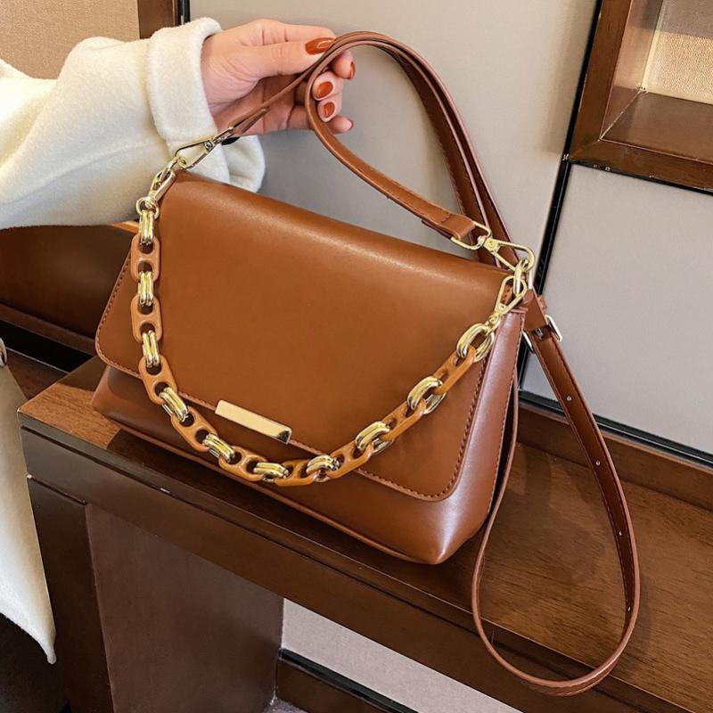 

Nigh quality Latest style Bags for Women 2021 Messenger bag Luxury Handbags Women Bags Designer Chains All-match Top-handle Bag, Black