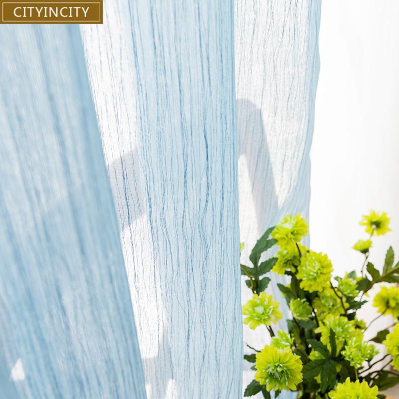 

CITYINCITY Soft Three-layer yarn Tulle Curtains For Living room Voile Sheer Window Curtain for bedroom Dinning room Customized, White