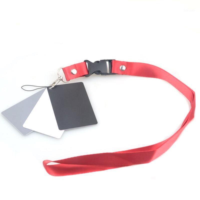 

3 in 1 Pocket-Size Balance Card Digital Camera White Black Grey Balance Cards w/Neck Strap for Photography Cameras Wholesale1