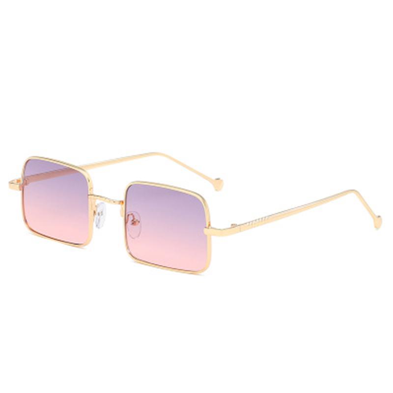 

Sunglasses Fancy 2021 Gradient Metal Small Square Shades Mens Women