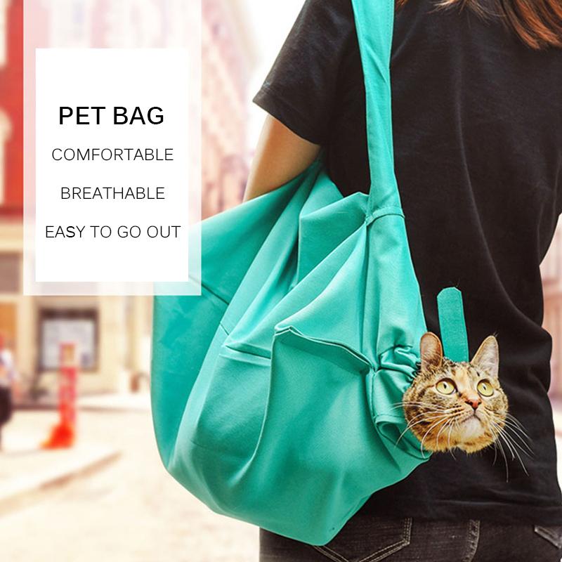 

Hot 2pcs Outdoor Cat Foldable Carrier Bags Pet BagBackpack Out Carrier Bags Breathable Portable Cat Transport Tote Pet Safety