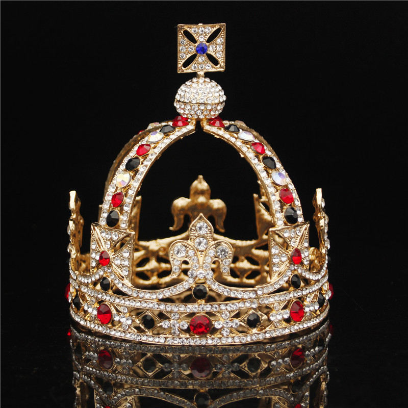 Buy Dropship Products Of Royal Queen King Tiaras Crown Men Round Diadem