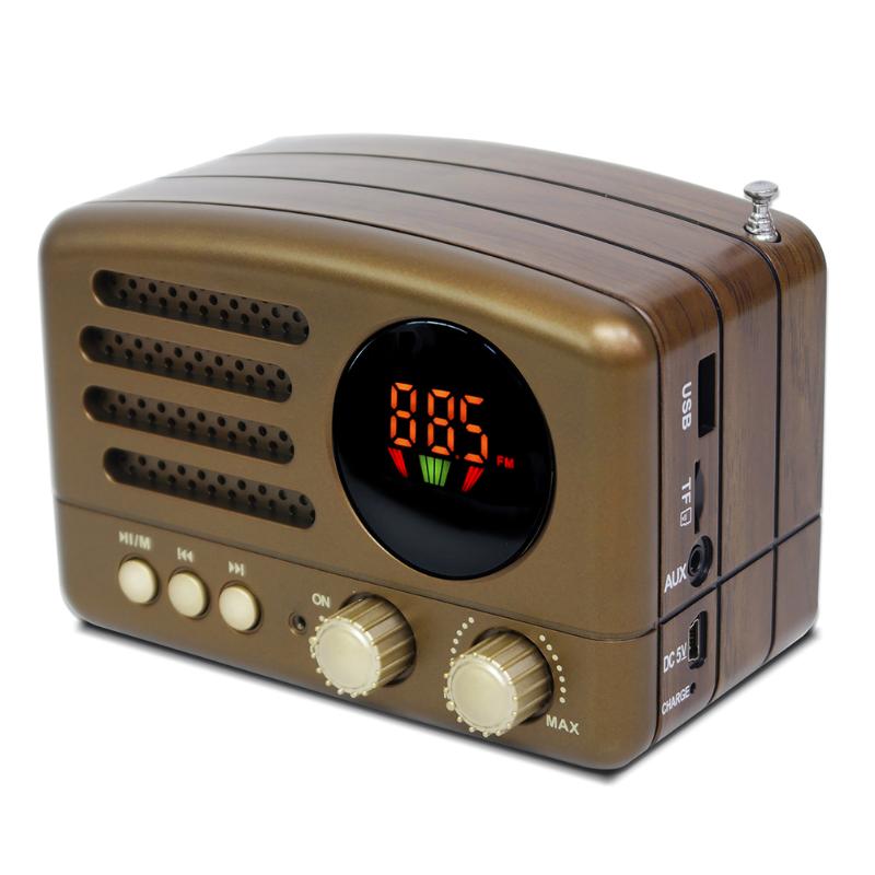 

Portable With Antenna FM AM TF Card Slot Bluetooth Radio Receiver USB Charging Manual Lightweight Mini High Sensitivity Handheld