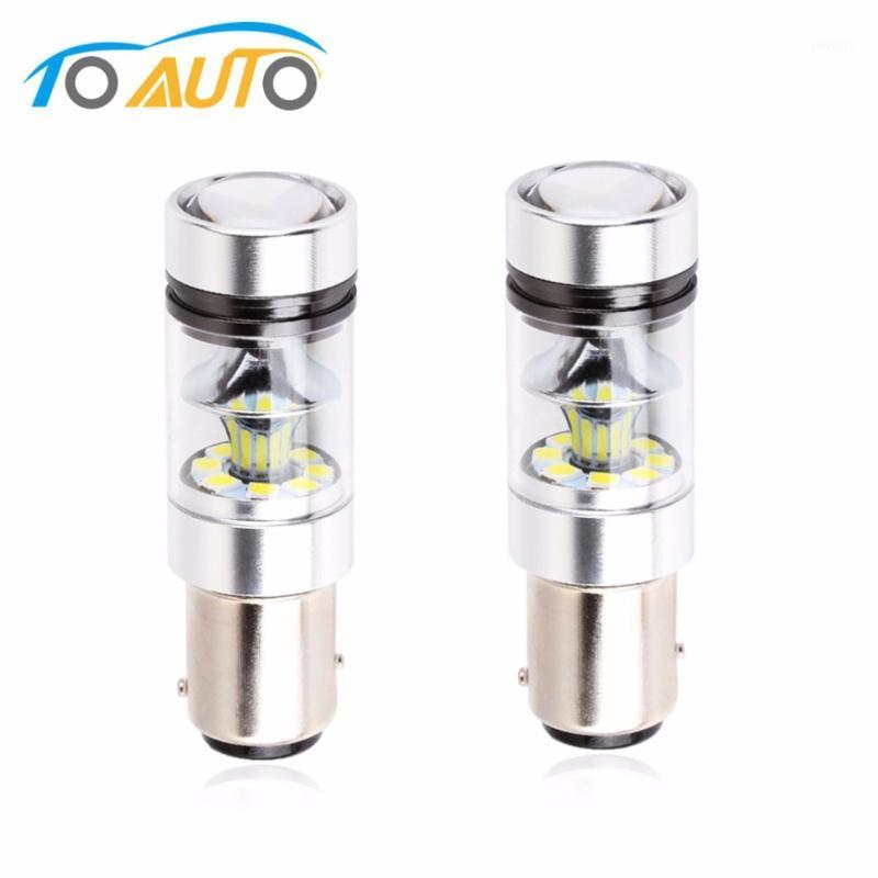 

2PCS 1157 BAY15D P21/5W LED Bulb Car Fog Light Tail Driving Lamp DRL Daytime Running Reverse 100W 6000K White 3030 20SMD 12V-24V1, As pic
