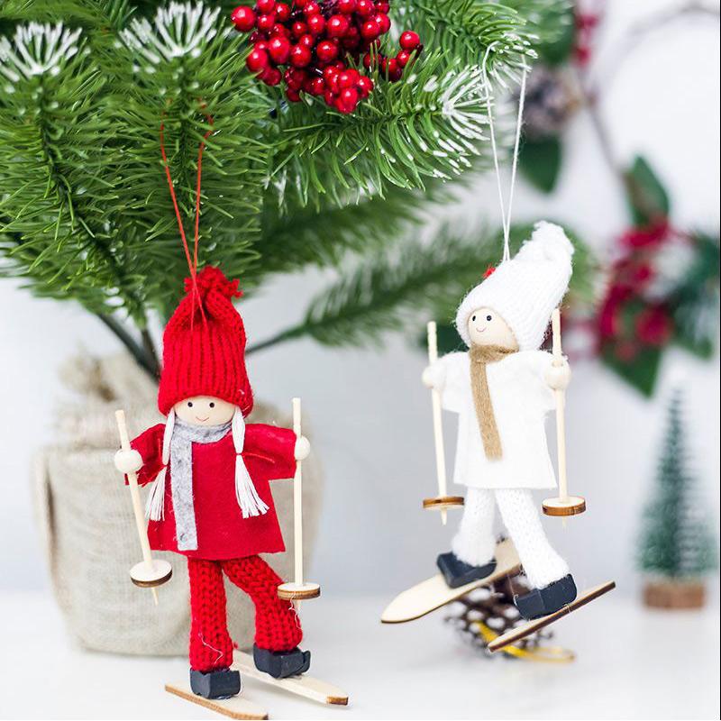 

Ski Doll Hanging Decoration Ornament Pendant For Christmas Tree Hotel Home Kids Gift HKS99