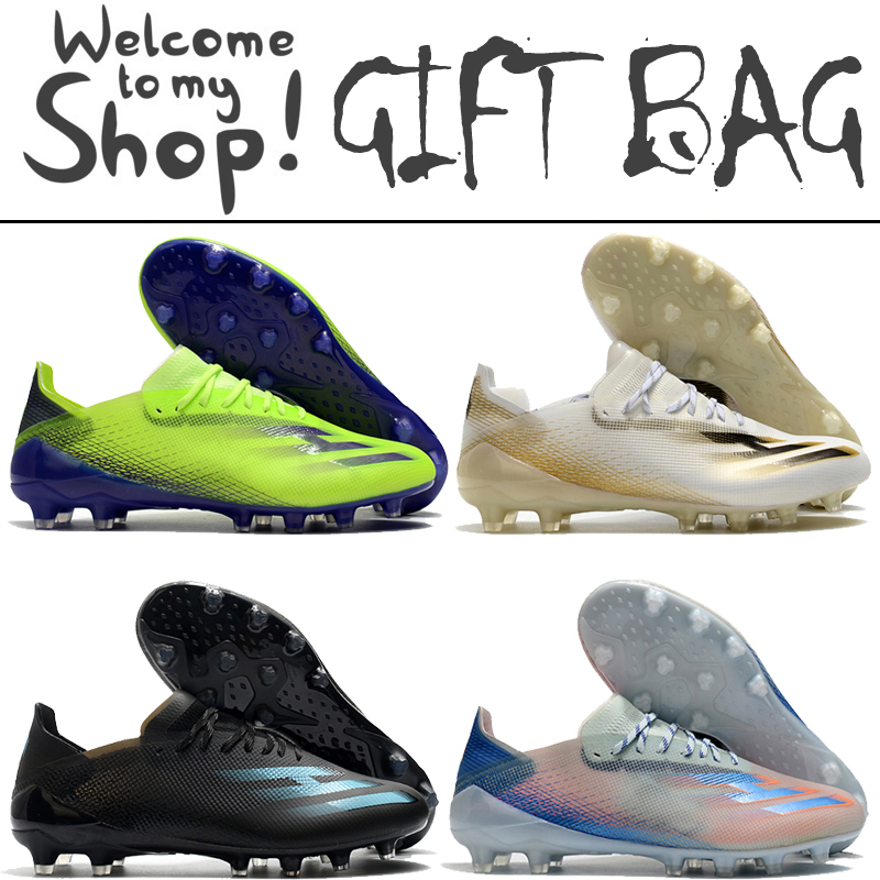 

New X Ghosted.1 AG Soccer Football Boots Shoes For Mens Top Quality Outdoor Leather Spikes Trainers Football Soccer Cleats