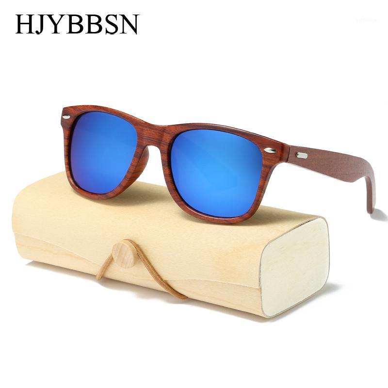 

HJYBBSN Handmade Wood Sunglasses Men women square Sunglasses for men women Mirror Wooden Sun Glasses retro de sol masculino1