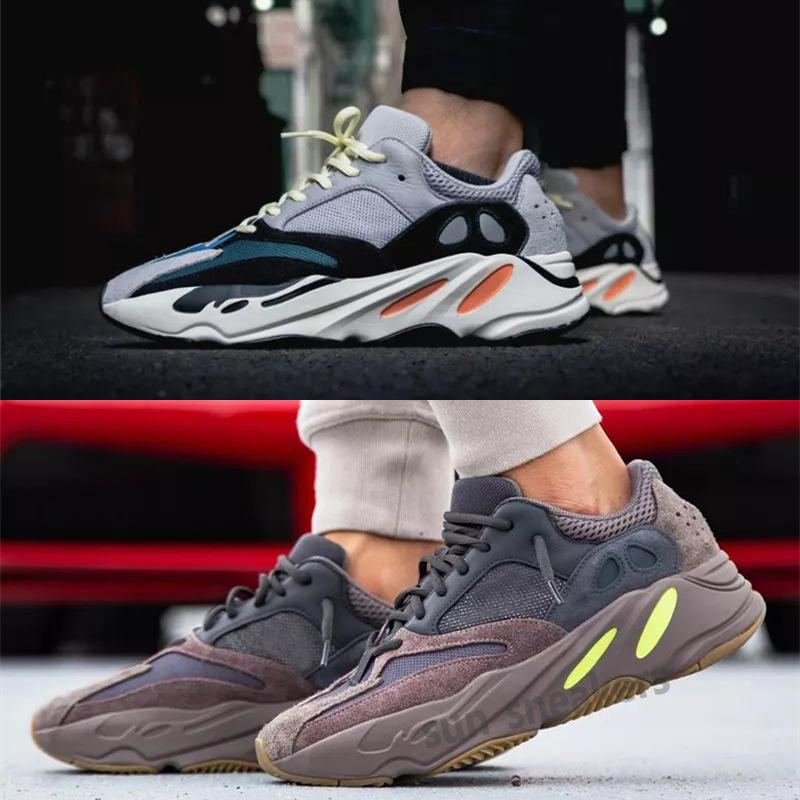 

700 v2 Kanye West 3M Reflective Orange Bone Wave Runner Men Women Running Shoes Sneakers Solid Grey Analog Tael Carbon Blue Designer S25, # 1