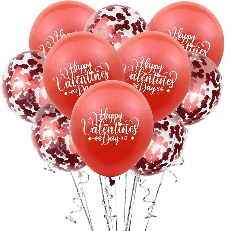 

10Pcs Happy Valentine's Day Latex Balloons Bachelorette Party Decoration Bride ballon Wedding Party Supplies Confetti Balloons1