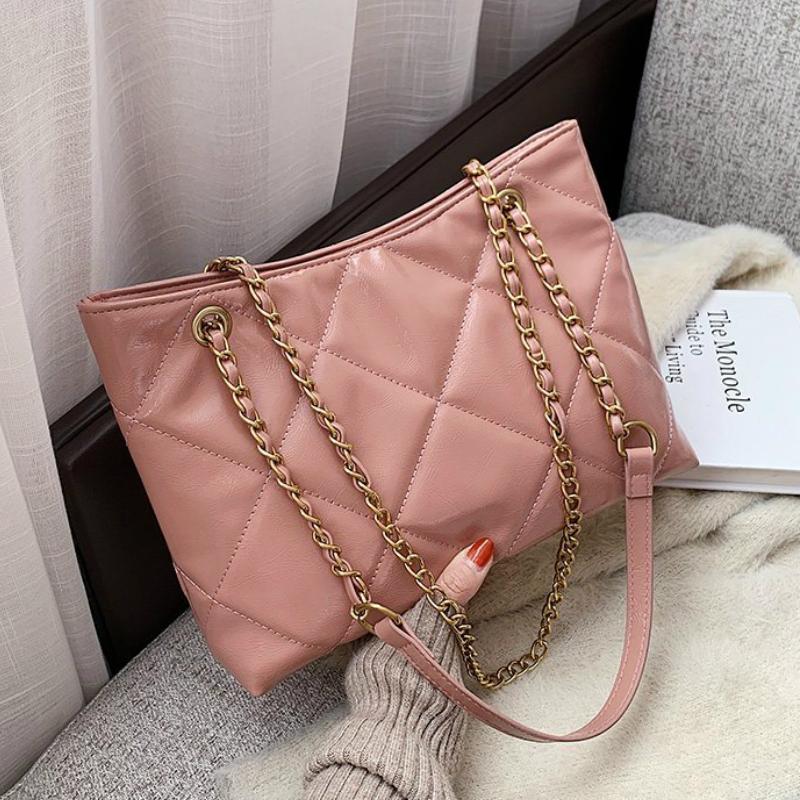 

Lattice Square Crossbody bag 2021 New High-quality PU Leather Women's Designer Handbag High capacity Shoulder Messenger Bag, Black
