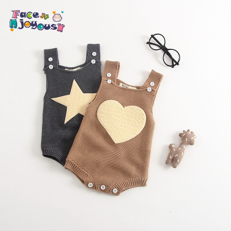 

2021 New Autumn Winter Knit Newborn Boys Rompers Clothes Woolen Cotton Infant Overalls Jumpsuit Baby Boy Layette Daad, Romper1
