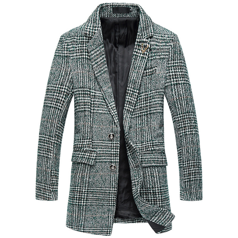 

2021 New Winter Masculine Mode Slim Fit Coat/masculine High-end Grade Fashion Style Long Wool -5xl Coat D0GO