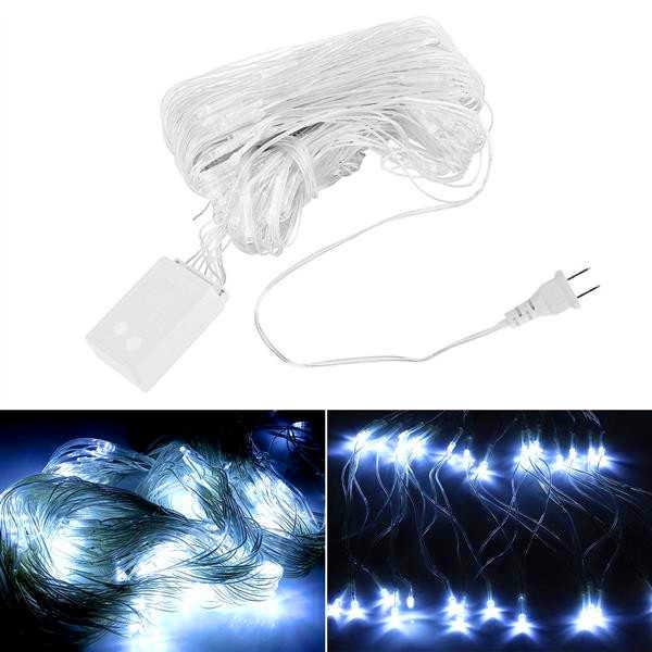 

On selling 210 LED Fairy Net Light Strings Mesh Curtain String Wedding Christmas Party Decor White Waterproof high quality