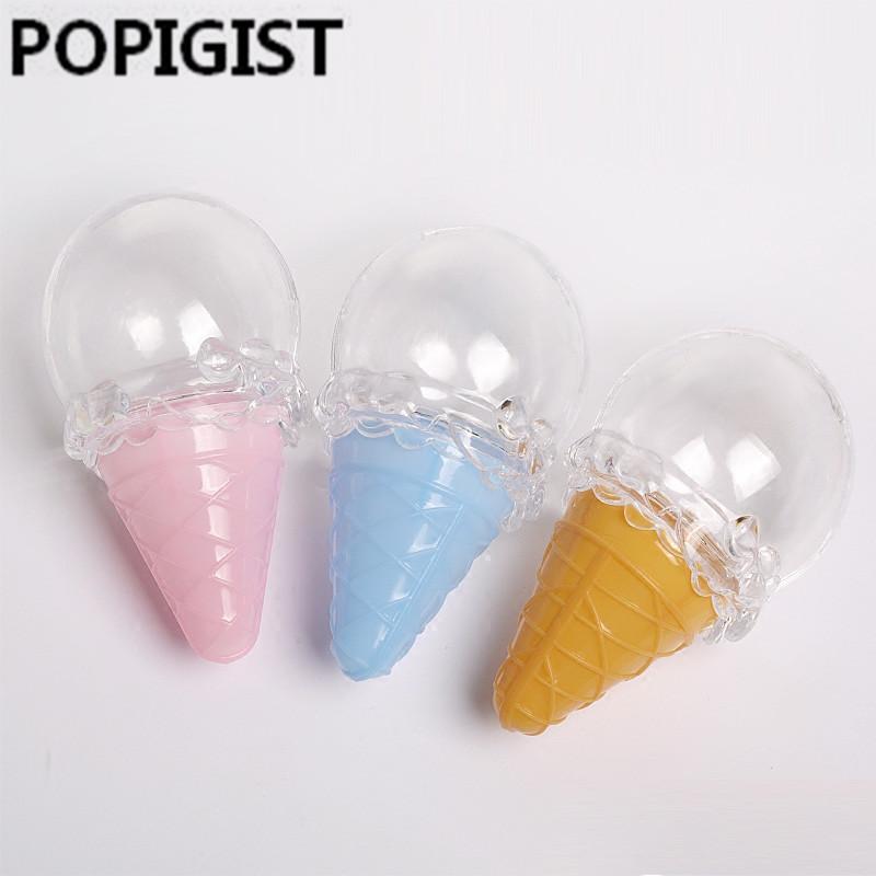 

Creative personality baby birthday baby shower Favor box candy ice cream plastic candy box Christmas Gift 12