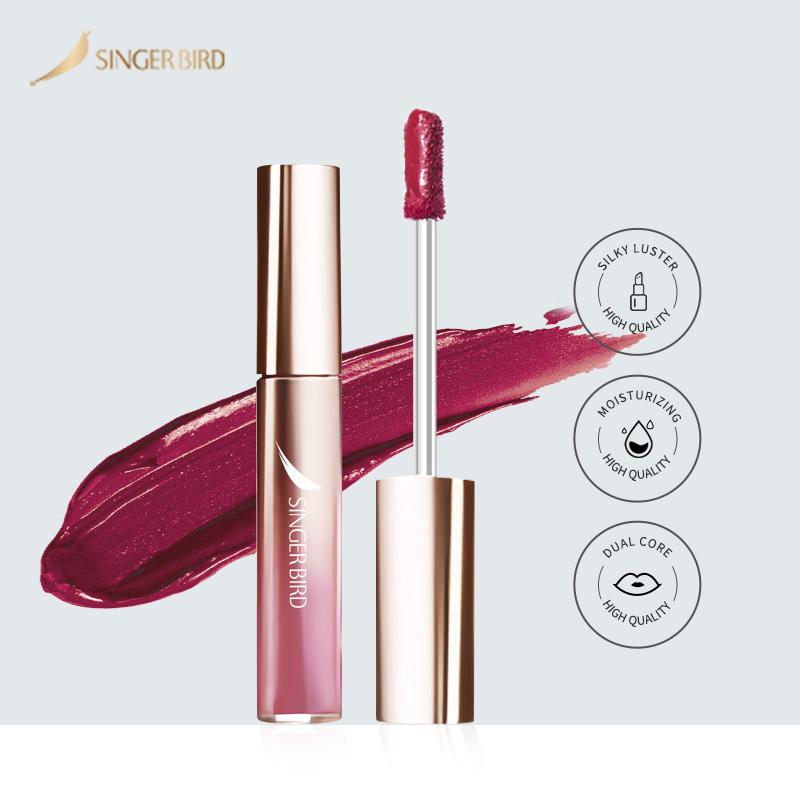 

SINGERBIRD Lips Makeup Lipstick Lip Gloss Long Lasting Moisture Cosmetic Lipstick Red Lip Matte Waterproof Glaze, Colour1