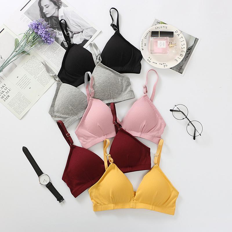 

2020 Ins Style Bralette Push Up Lingerie Cotton Strapless Bras Lace Sexy Bra Women Underwear Plus Size Bras For Women Top B00801, Black