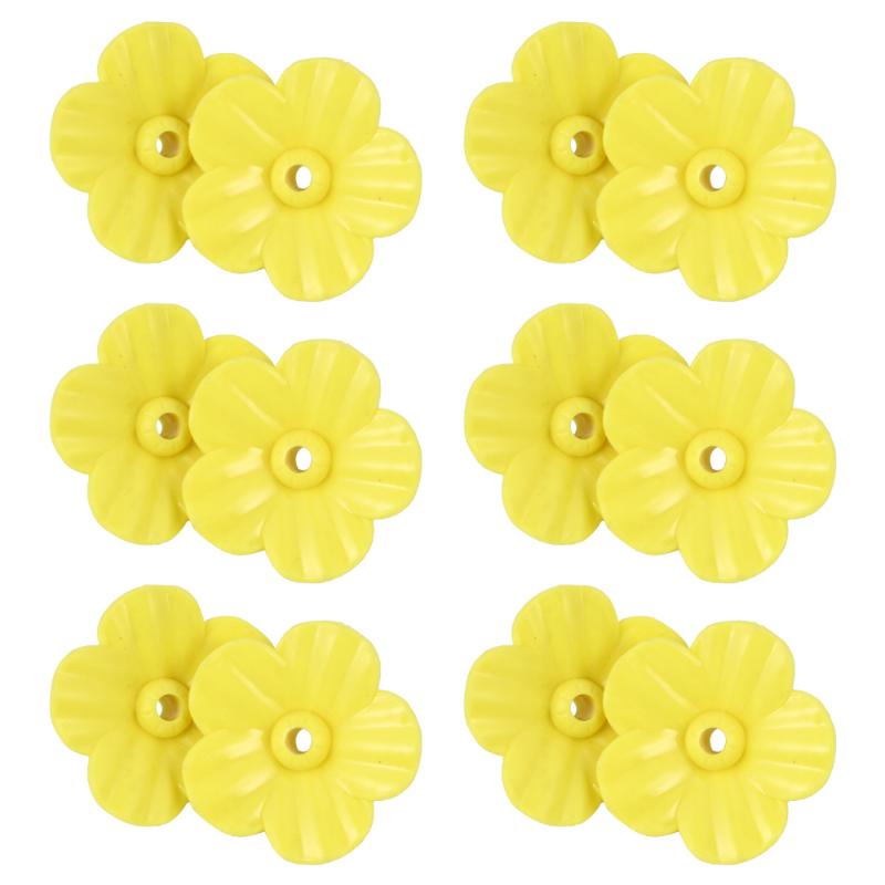 

12pcs Yellow Hummingbird Feeder Replacement Flower Flower for Feeder Use