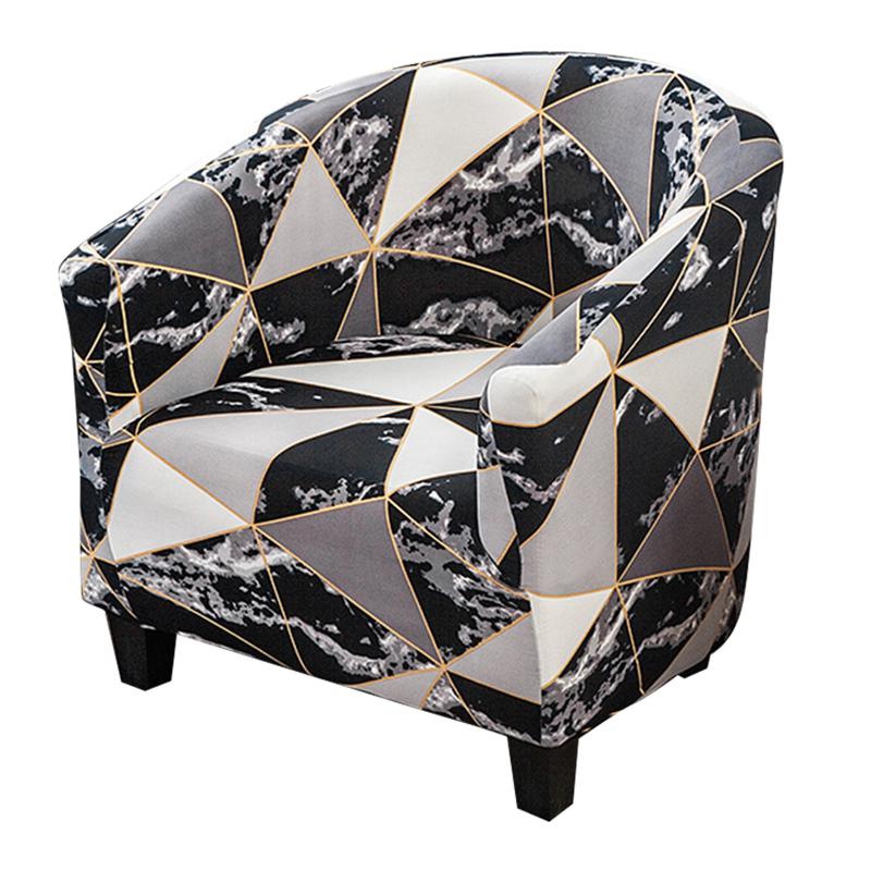 

Washable Geometric Pattern Armchair Covers Stretch Removable Reusable Furniture Protector Sofa Dustproof Home Chair Slipcover