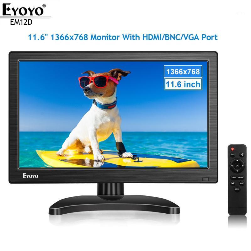 

Eyoyo EM12D 12" IPS PC TV Monitor LCD Screen HD 1366x768 with BNC VGA AV USB For Computer Raspberry CCTV Security Display1