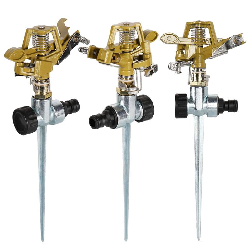 

2pcs Garden Sprinkler Spike Lawn Grass Adjustable Rotating Water Sprayer for Garden Irrigation TB Sale, As show