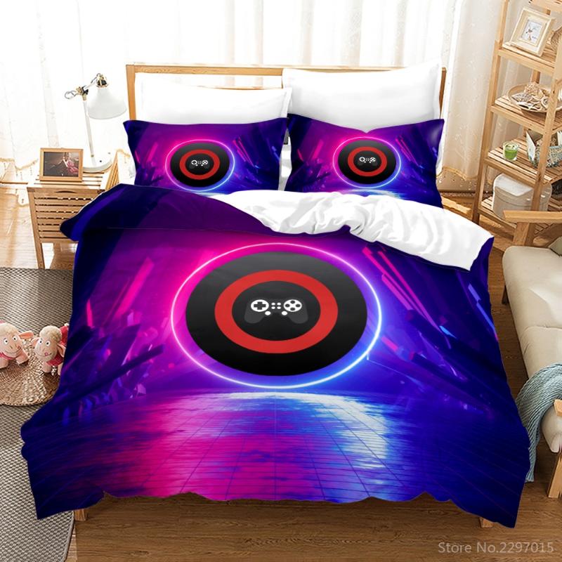 

Popular PlayStation Geometry Pattern Bedding Set 3d Duvet Cover Set Pillowcases Adult Kids Gifts Digital Printing Bed Linen Sets