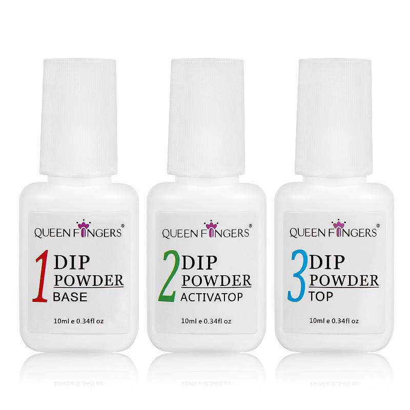 

Dip Powder Gel Liquid Activator,Base,Top,Brush Saver 10ml, Dipping Powder Acrylic Nail Pedicure Step1-4, Natural Dry Gel Kit M89