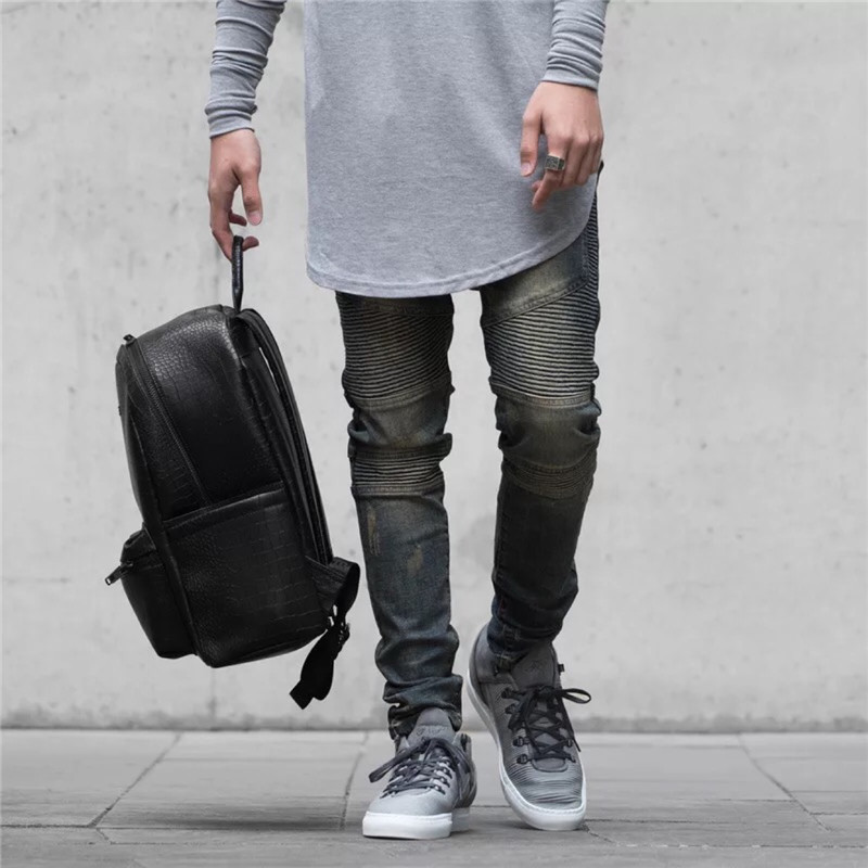 

Knee Biker Wrinkling Thin Legs Elastic Washing Pants Men's New Summer Jeans Ib5t, The shown