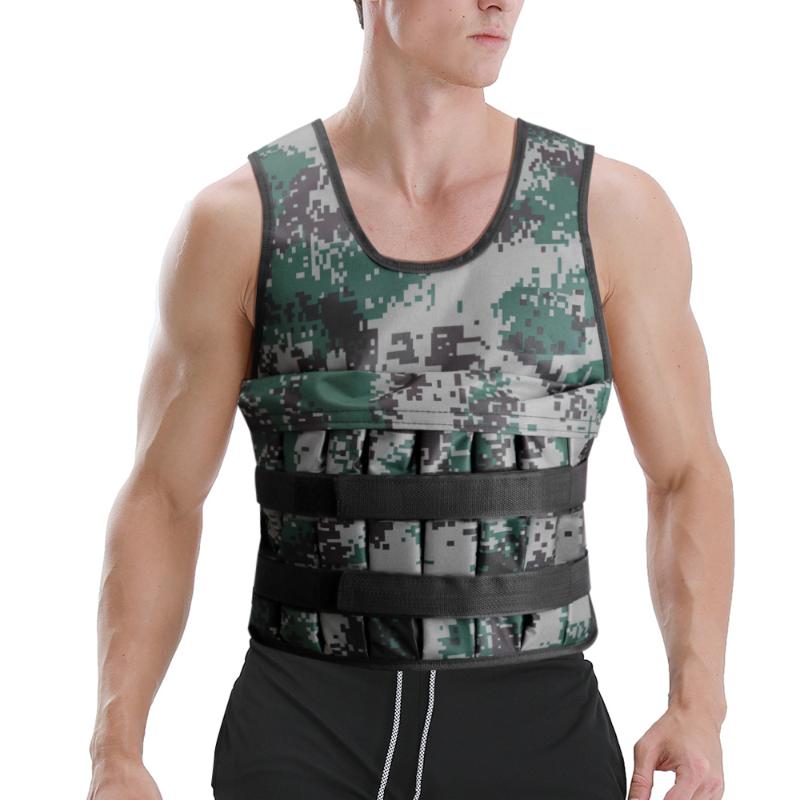 

Max 20KG Loading Weight Vest For Training Exercises Fitness Jacket Gym Workout Boxing Waistcoat Adjustable Jacket Sand Clothing