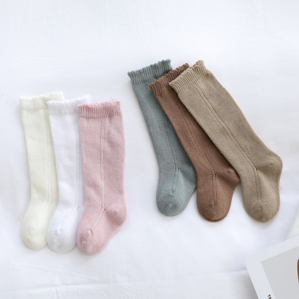 

2021 New 6pcs/lot Autumn Winter Baby Toddler Infant Newborn Kids Cotton Warm Lovely Stockings Knee Girls Tight 0-7y 4yht, Multi