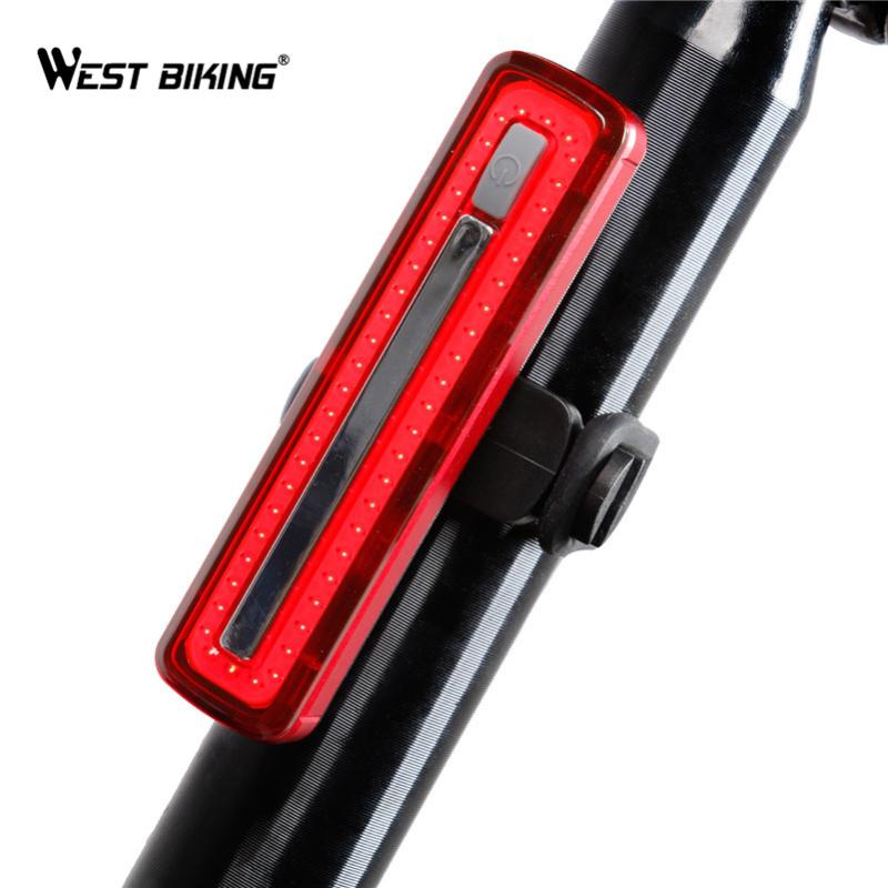 

WEST BIKING Bicycle Taillight USB Rechargeable Waterproof Riding MTB Rear lamps Super Bright Safety Night Warning Bike Light