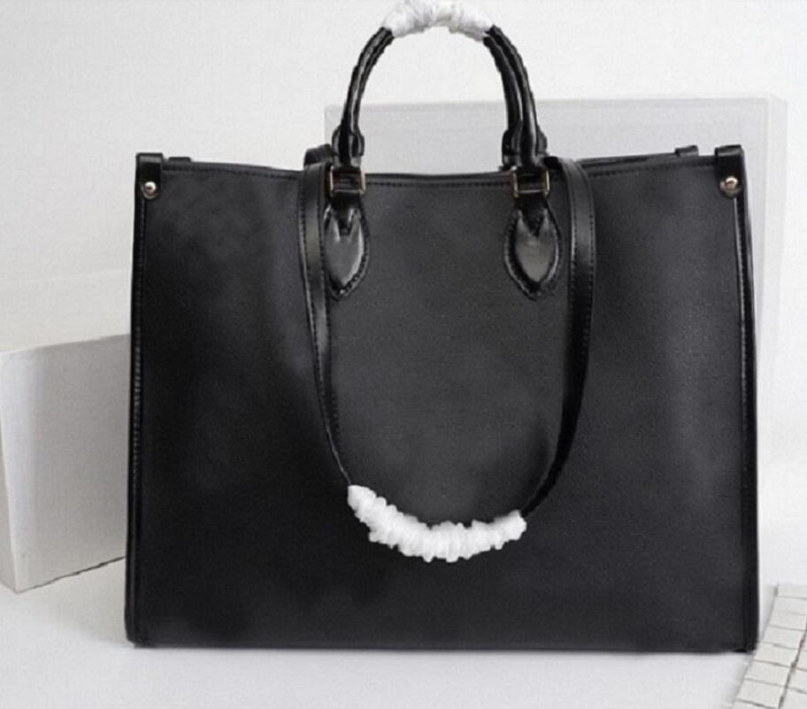 

High-quality women's bag fashion new trend color matching design women's handbag large capacity casual lady shoulder bag 41CM, Black 41cm