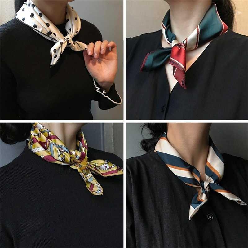 

Small Square Scarf Female Wild Professional Flight Attendant Small Scarf Multiple Style Decoration Fashion Square1, Style 3
