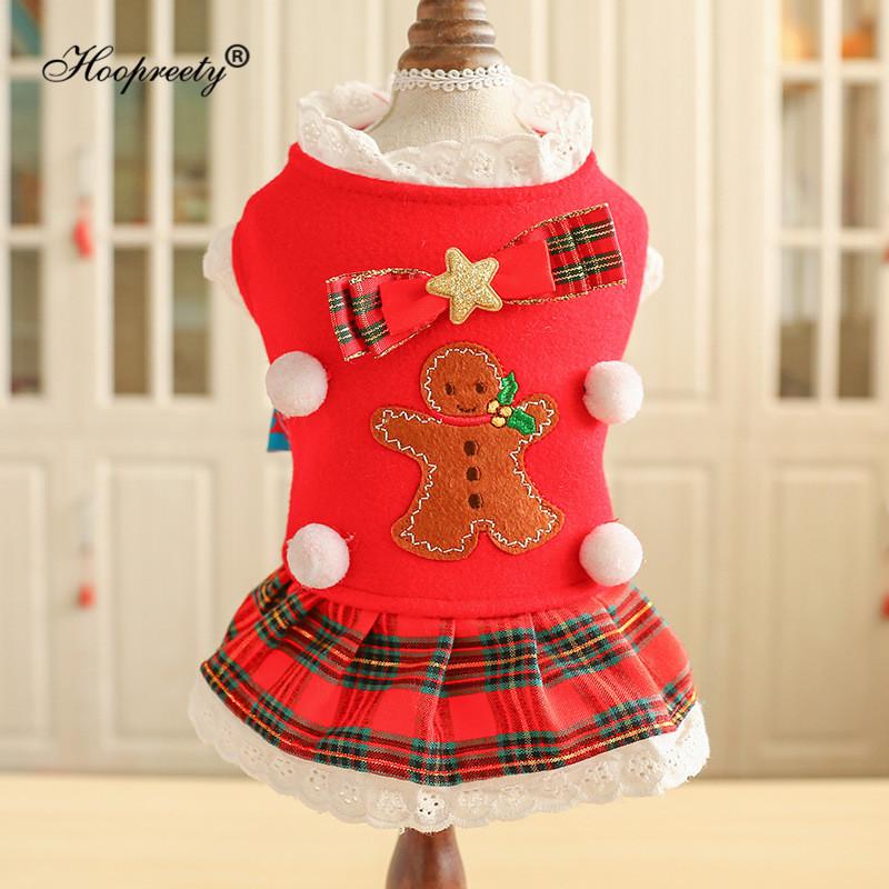 

Christmas Dog Clothes Costume Winter Dog Cat Coat For Small Dogs Cats Chihuahua Puppy Dress Yorkshire Terrier Pet Clothes 10A, As picture show