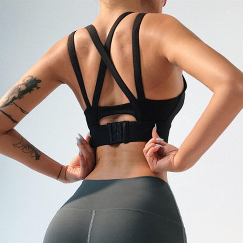 

SALSPOR Bra Women Fitness Yoga Back Cross High Impact Underwear Sports Running Breathable Push Up Workout Training Gym Brassiere1, Purple
