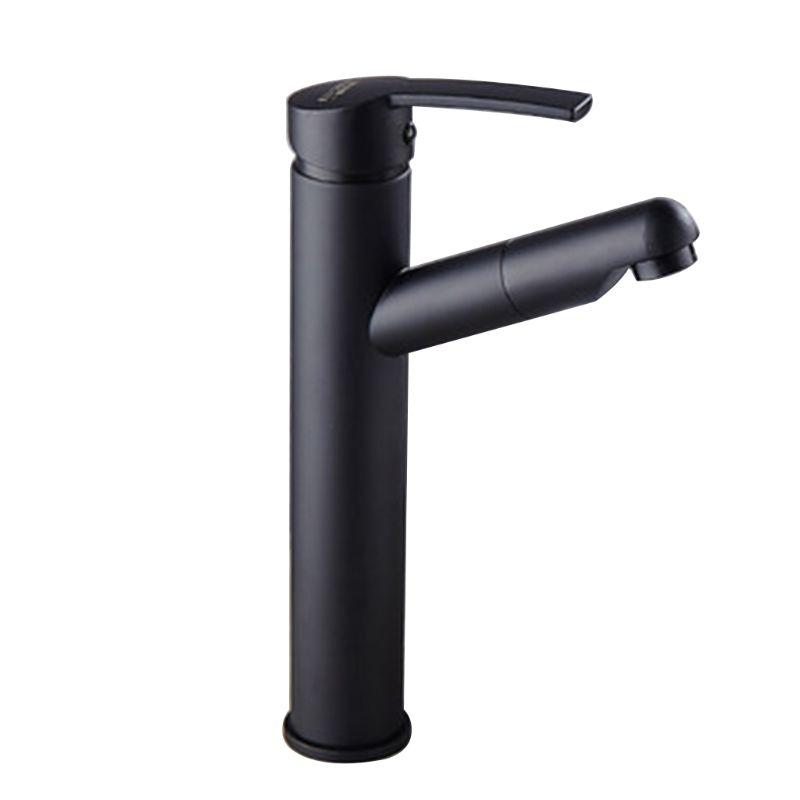 

Bathroom Kitchen Basin Faucet Single Handle Pull Out Spray Hot Cold Sink Tap P0RE