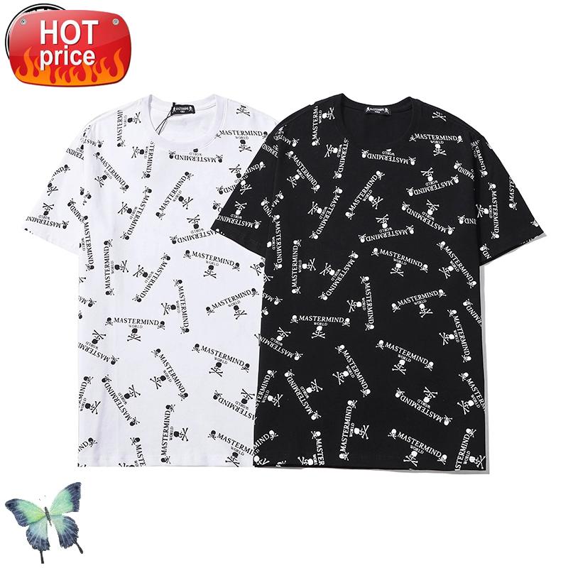 

Full Print MMJ T Shirt Skulls Men Women T Shirts Mastermind Japan T-shirt Drop Shipping #gr8u, White;black