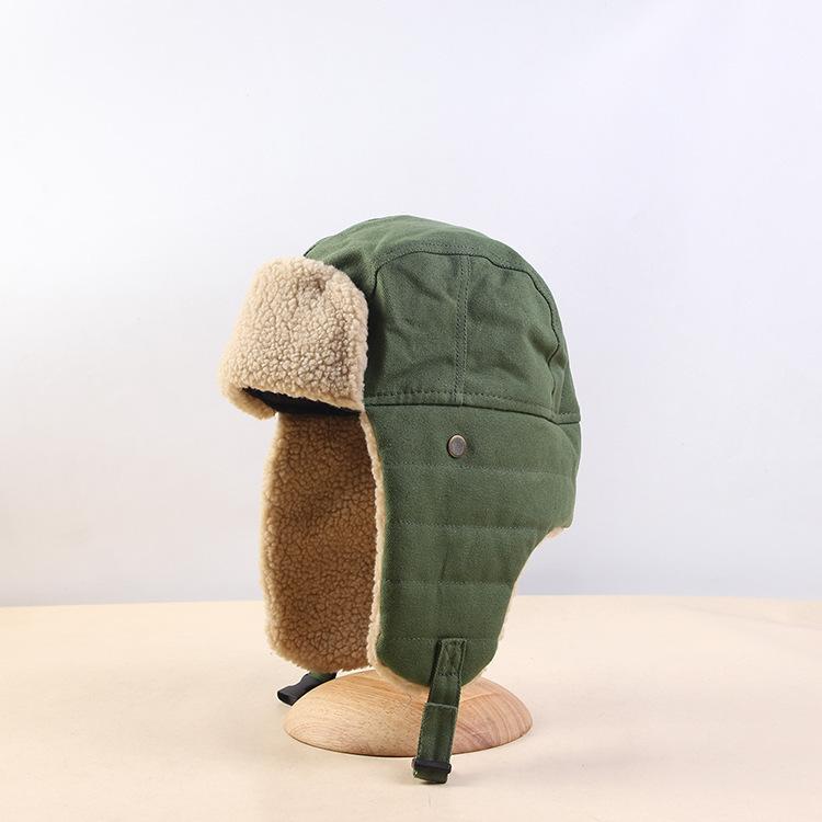 

Mens& Womens Warm Hat Winter Trapper Trooper Cap Soft Ear Flap Chin Strap Windproof Cotton Hunting Hat Outdoor Adult Accessories